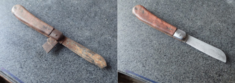 artisan coutelier - restauration de couteau : restauration de couteau d'électricien